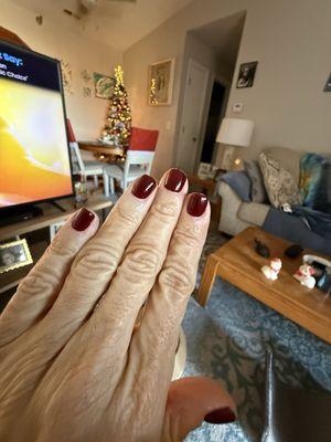 CND Shellac Cherry Red