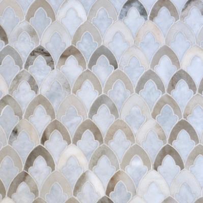 The Talya Collection is a refined study of designs using marble and stone, intertwining into lacework and modern geometries.