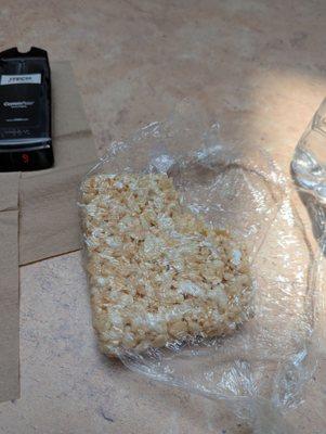 my partially eaten rice krispie treat