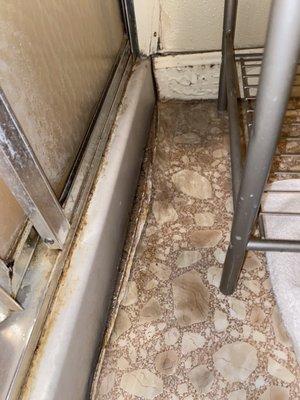 Bathroom flooring lifting