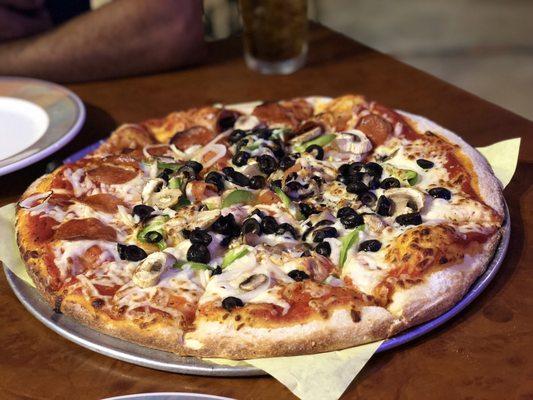 Half veggie half delux so yummy!