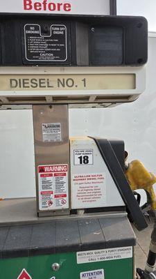 Pump with blank screen where price should be. I'm told this may be illegal.
