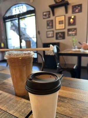 The Beatles drink iced and a cortado