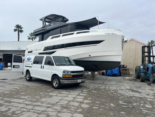 2023 OKEAN 52 Fly, IPS pod drive repair