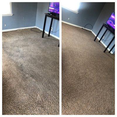 Local rental before and after pic.