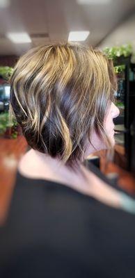 Highlights, bob haircut