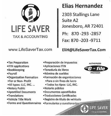 Life Saver Tax & Accounting