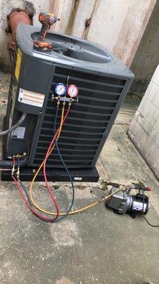 Condenser installation