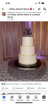 The flavor was amazing and personalized we had 2 flavors so people could choose.