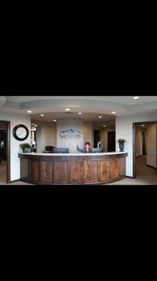 Reception Desk/Receptionist/Waiting room