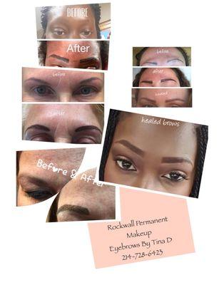 Permanent makeup brows