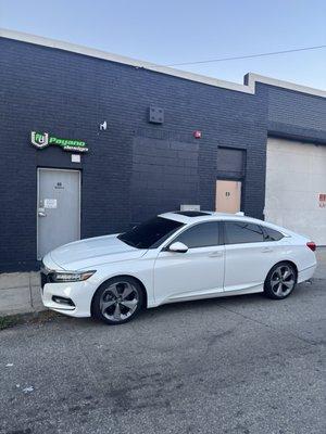 Honda accord tinted windows