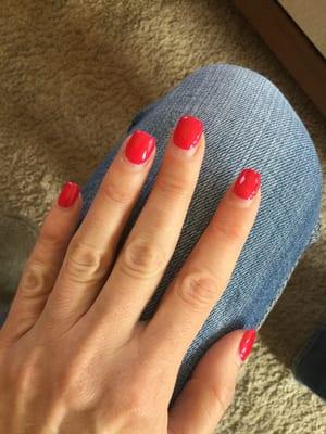 After 4 weeks, no chip at all