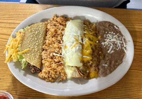 Enchilada plate