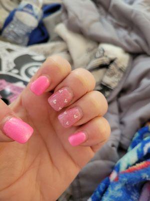 This is three week old nails.  Great job.