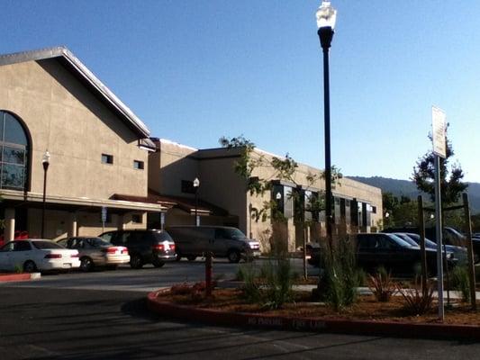 New library, as seen from Sixth Street near Hanna Street.