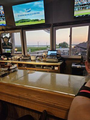 View of Big Muskego Lake from the bar.
