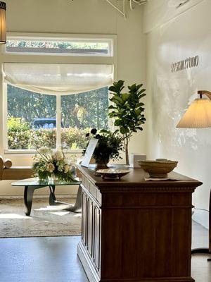 Gorgeous waiting room.