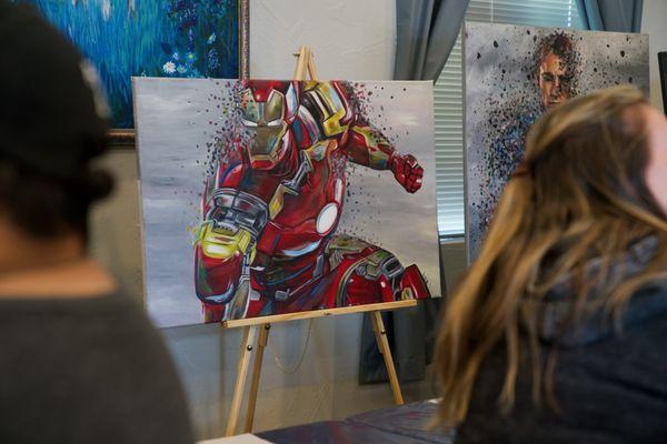 Painting lessons from a teacher of 15 years! Mrs. Amanda!