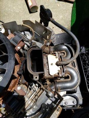 Air filter not reinstalled during repair. Please reply to mchas42@aol.com.