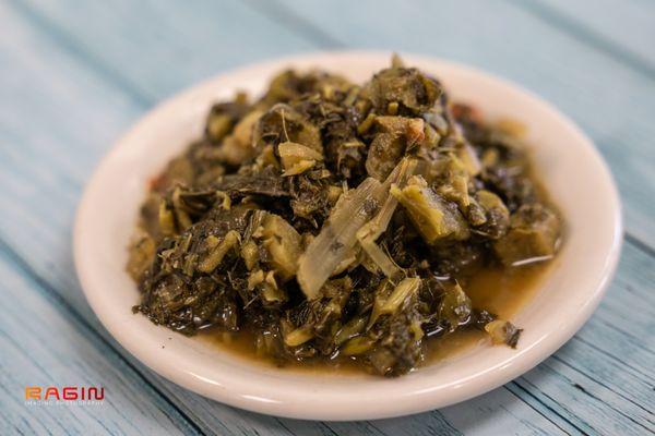 steamed callaloo