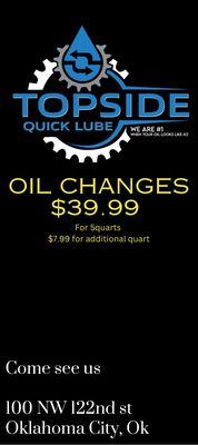 Top Side Oil Change