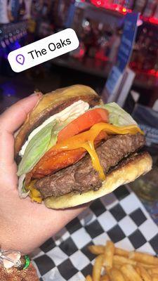 Bacon cheddar burger