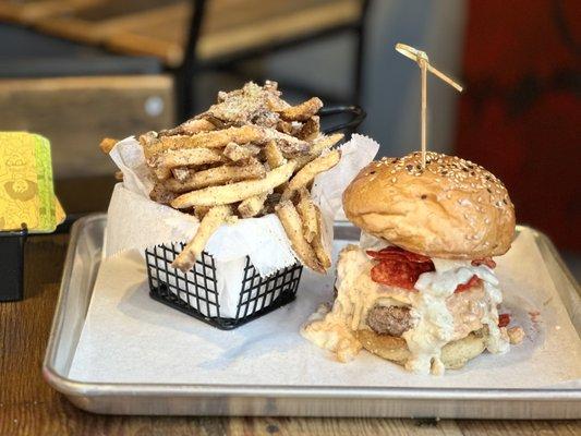 The Damen and Garlic Parmesan Fries