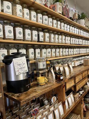 Beautiful tea wall