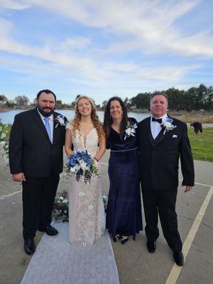 Married at the River-club. Char grew up at the river club and of course wanted to be married there.