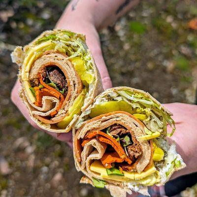 Vegan wraps on Lavash bread are packed with the protein boost you needed!