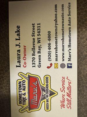 Marv's Hometown Tire & Auto Service Center