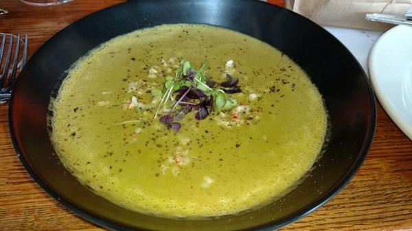 Roasted pepper soup - 2nd time... Served beautifully and very tasty.