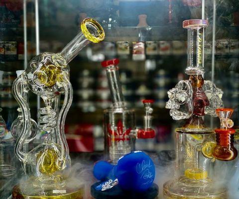 Lots of glass works to choose from