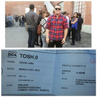 Tosh.O show taping #ToshO #DanielTosh