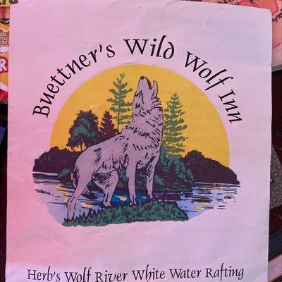 Menu from over 20 years ago! Retro Wild Wolf Inn! (You should see these prices!)