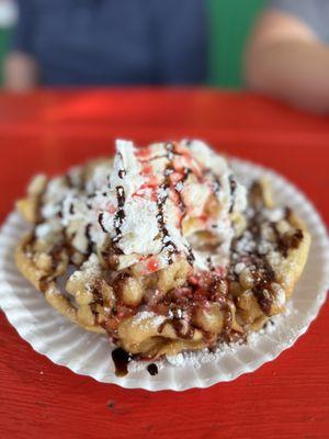 Loaded funnel cake
