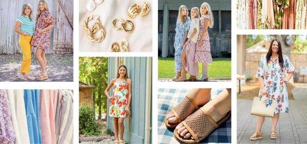 Located in the beautiful historic district of Gruene we are your one stop shop women's boutique. Shop with us from head to toe, literally.