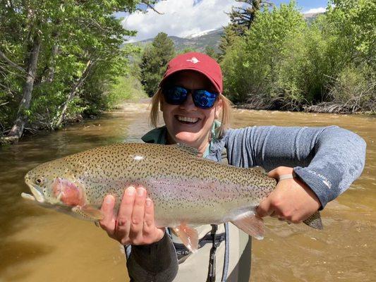 Rainbow caught through 5280 Anglers 301 class few weeks ago. Thank you Orvis for the recommendations.