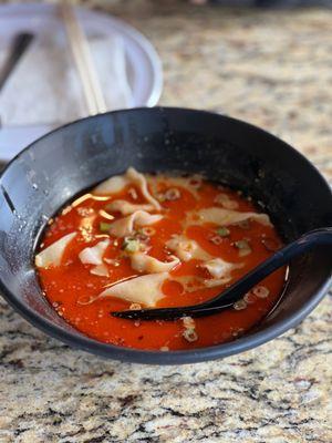 4. Pork Wontons in Red Chili