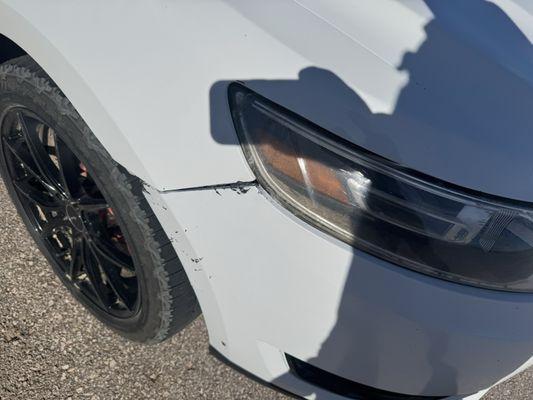 After they "fixed the bumper"