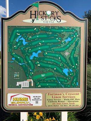Golf course map