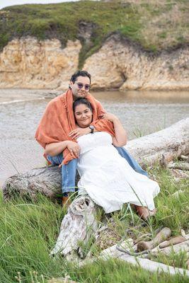 One of our engagement photos.