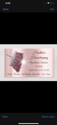 Heather’s Housekeeping