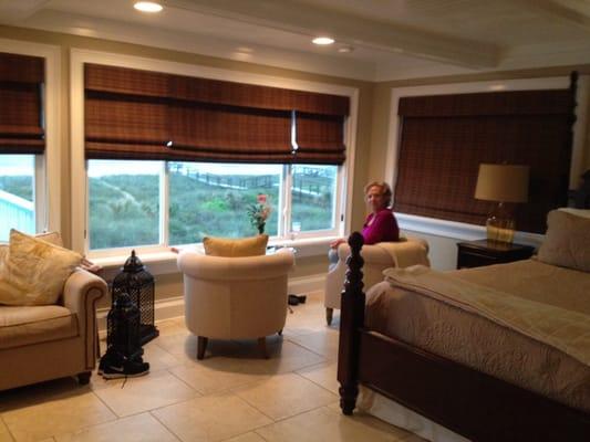View from room towards the beach