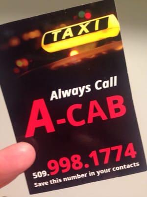 Handy number to have in downtown Spokane!