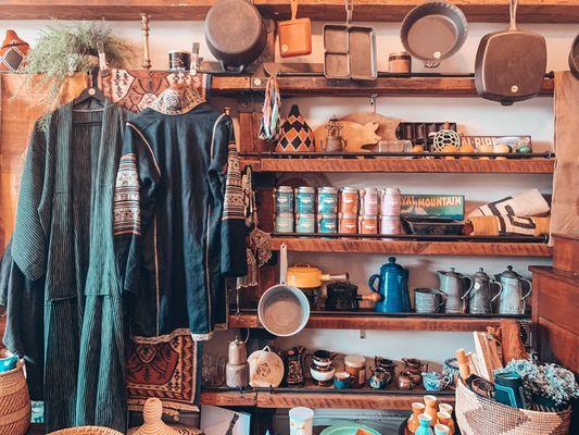 Vintage and artisan made home goods