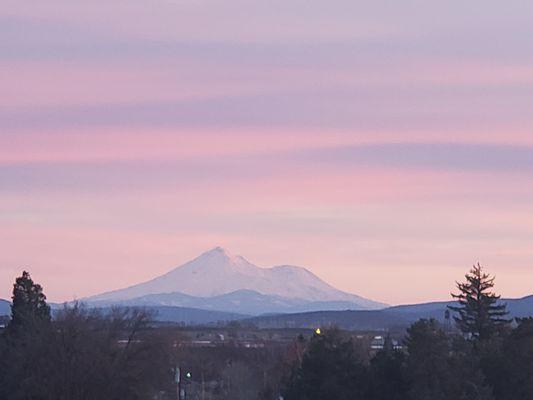 From our parking lot.