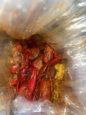 1 lb. Crayfish with 1/2 lb. Sausage
