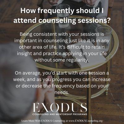 EXODUS Counseling and Mentorship Programs